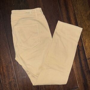 PAIGE Kyle Crop Tan Skinny Jeans. Size 27.